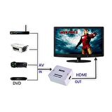 Ancheyn AV RCA to HDMI TOS Çevirici Dönüştürücü  Tüplü TV Adaptörü