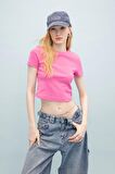 DeFacto Coool Fitted Ribana Basic Düz Kısa Kollu Tişört T9631AZ24SMPN613