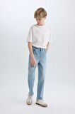 DeFacto Erkek Çocuk Straight Fit Düz Paça Cepli Basic Düz Jean Pantolon C3697A824WNNM39