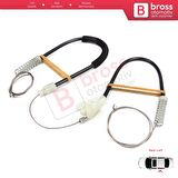 Volvo S40 V40 MK1 644 645 1995-2004 4/5-Kapı 30623452 İçin Elektrikli Arka Sol Cam Kriko Tamir Seti