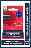 Nivea Kadın Sprey Deodorant Black&White Invisible Clear150ml,Kırmızı Renkli Nemlendirici Dudak Bakım Kremi