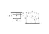 VitrA ArchiPlan 7414B077-0001 Lavabo, Mat Terra Rosa