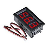 0.56 inç 0-99.9V DC LED Dijital Kırmızı Voltmetre