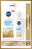 Nivea Sun Hafif Dokulu Yüz Kremi 40ml Spf50 Ve Q10 Sıkılaştırıcı Bronzluk Vücut Losyonu 200ml,çanta Hediye