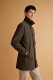 DeFacto Su İtici Rüzgar Geçirmez Slim Fit Parka Mont Dar Kesim Polo Yaka Fermuarlı Cepli B6305AX24SPKH438