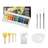 Bigpoint Akrilik Boya Başlangıç Seti 12ml Tüp x 12 Renk