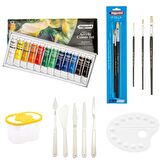 Bigpoint Akrilik Boya Seti 12ml Tüp x 12 Renk Orta Okul Başlangıç Seti