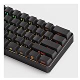 AKKO MONSGEEK FUN60 Ultra Shine-Through Black Hall Effect Manyetik Switch ARGB Kablosuz Hotswap Mekanik Gaming Klavye