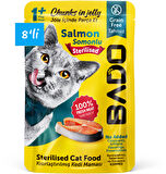 Bado Kısırlaştırılmış Yetişkin Yaş Kedi Maması Somonlu 85Gr 8'li