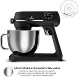 Karaca Multichef Artisan Digital Ekran 7 Litre Döküm Stand Mikser Siyah 1800w