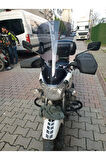 Bajaj V15 Siperlik Ön Cam 2017 2018 Model 57cm Açıkfüme Renkli 4mm ORTA BOYLU CAM