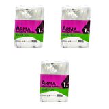 Naksan Arma Şeffaf Naylon 5 lik 30x52 Cm. Bakkaliye Poşeti Torbası - 1 Kg. - Ort. 85 Adet - 3 Paket