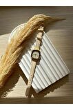 Bs Stıll Vintage Kadın Kol Saati Retro quartz deri kordon 1 Adet