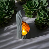  Modern Tasarım Bal Peteği Led Mumluk | 3D Baskı & Özel Ambiyans Işığı