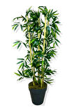 YAPAY YAPRAKLI BAMBU AĞACI 5 BAMBU'LU 110 CM