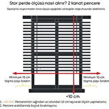 Bambu Stor Zebra Perde Etek Dilimsiz