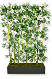 BAMBU SEPERATÖR 180 CM 9 ADET BAMBU 100 CM ANTRASİT SAKSI