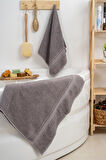2'li Banyo Havlu Seti Gri