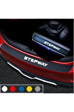 DACİA STEPWAY İÇİN ÖZEL YENİ UYUMLU AKSESUAR OTO BAGAJ VE KAPI EŞİĞİ ÖZEL YENİ STİCKER SETİ KARBON