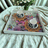 Boncuklu Bardak Altlığı