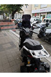 Barossa ADV 125 Siperlik Ön Cam 2024 Model 57cm Siyah Renkli 4mm KISA SPOR CAM