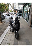 Barossa ADV 125 Siperlik Ön Cam 2024 Model 57cm Şeffaf Renkli 4mm KISA SPOR CAM