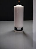 Baton Mumu Tekli 60 mm çap Silindir mum 170 mm boy gövde boya