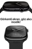 AMOLED Ekranlı Akıllı Saat | Nabız ve Uyku Takibi, GPS, Suya Dayanıklı, Siyah Silikon Kordon