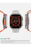 49mm Siyah Kasa ve Turuncu Silikon Kordonlu Akıllı Saat - GPS, Nabız ve Uyku Takibi Özellikli