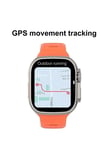 49 mm Ekranlı GPS Özellikli Siyah Silikon Kordonlu Akıllı Saat ve Aktivite Takip Cihazı