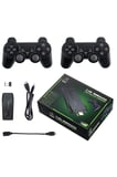 Kablosuz Çift Kollu Retro Oyun Kumandası, 32 GB Dahili Hafıza ile PC Uyumlu Siyah Gamepad