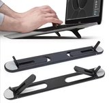 2 Kademeli Katlanabilir ve Yapışkanlı Laptop Standı Siyah