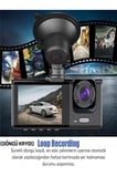 1080p 3 Kameralı Araç İçi Kamera IPS Ekranlı Ultra Geniş Açılı Gece Görüşlü G Sensörlü