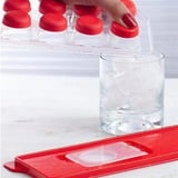 li Kapaklı Yapışmaz Silikon Tabanlı Plastik Küp Buz Kalıbı