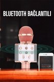 Kablosuz Bluetooth Karaoke Mikrofon USB ve AUX Girişli, Yüksek Ses Kalitesi