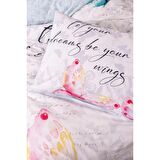 Cotton Box Genç Ranforce Nevresim Takımı Tek Kişilik Wings Mint