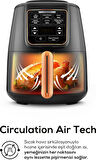 Karaca Air Pro Cook Xl 2 In 1 Konuşan Airfryer Black Cooper 4 Kişilik