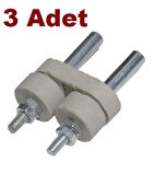 Ocak Cihaz Fişi 3  Adet  , Fırın Ütü Arka Taşı Klemens , Fırın Dip