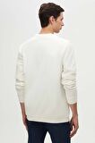 Twn Slim Fit Ekru Nakışlı Sweatshirt 2ECE25ORT0694