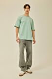 DeFacto Comfort Regular Fit Rahat Kalıp Bisiklet Yaka Baskılı Kısa Kollu Ağır Kumaş Tişört B4220AX24SPGN1093