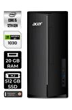 ACER ASPİRE i5 12400 20GB RAM 512GB SSD GT1030/4GB FDOS DT.BHUEM.005 MASAÜSTÜ PC & PER4 BELLEK