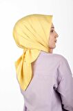 Aker Eşarp Sarı Kadın Düz Polyester Eşarp