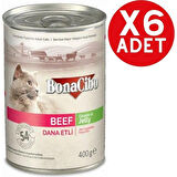 Bonacibo Jöleli Dana Etli Yaş Kedi Maması