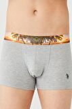 U.S. Polo Assn. Erkek 3'lü Boxer Mint-Lacivert-Gri