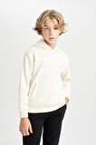 DeFacto Erkek Çocuk Cepli Kapüşonlu Kalın Okul Sweatshirt C7565A824AUER42