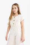 DeFacto Kız Çocuk Gabardin Tulum D9308A825SMER233