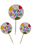  İyiki Doğdun Renkli Pasta Süsü Doğum Günü Cupcake & Pasta Süsleme Kürdanı 16 Adet 4 cm