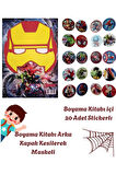 Spderman Defter,Stickerlı Boyama Kitabı,Sticker ,Kurşun Kalem,Örümcek Adam Kalem Başlığı,Boya Kalemi