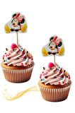 Mickey Mouse Karakter Doğum Günü Konsept & Erkek Fare Temalı Pasta Kürdanı Süs Kürdan 16'lı