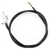 DS18B20 1 Metre Çin Çipli Termal Su Geçirmez Prob Sıcaklık Kontrol Sensörü